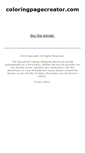 Mobile Screenshot of coloringpagecreator.com